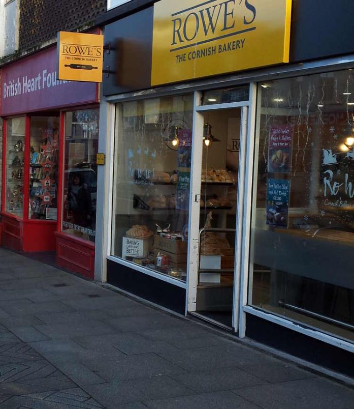 The site of Robinson's plate glass window on Market Jew (photo: Linda Camidge)