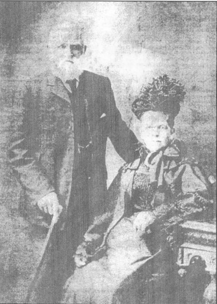 Sally Hutchings (nee Prowse) with her husband Joseph Hutchings