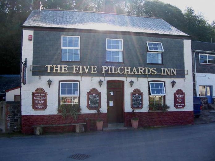 Five Pilchards Inn, Porthallow (photo Ted Mole)